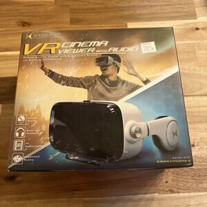 VR‎ Cinema Viewer With Audio. Virtual Reality Headset.